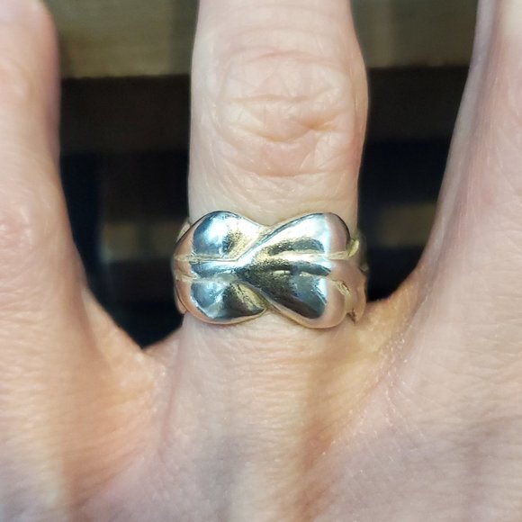 Jewelry - Size 5.75 925 Sterling Silver Nature Leaves Odd Ring